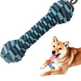 CaBYbigG Rope Dog Toys,No Stuffing Dog Toys,Dog Dental Teeth Cleaning Toys,Dog Chew Toys,Blue Bone Dog Toys for Large Dogs